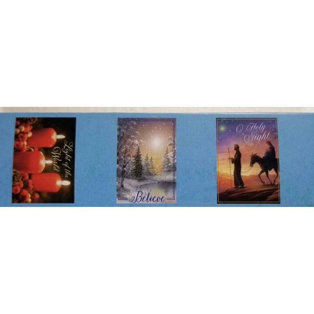 Christmas Greeting Cards Box of 30 Cards Believe 6 Designs 6.5